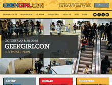 Tablet Screenshot of geekgirlcon.com